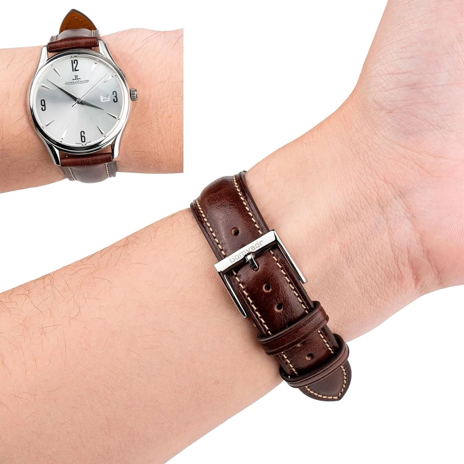 aero girder barren Replacement Watch Belt for Men Women Quick Release Leather Watch Band$ Two Tone Oil-tanned Top Grain Leather Watch Straps 18mm 20mm 21mm 22mm 