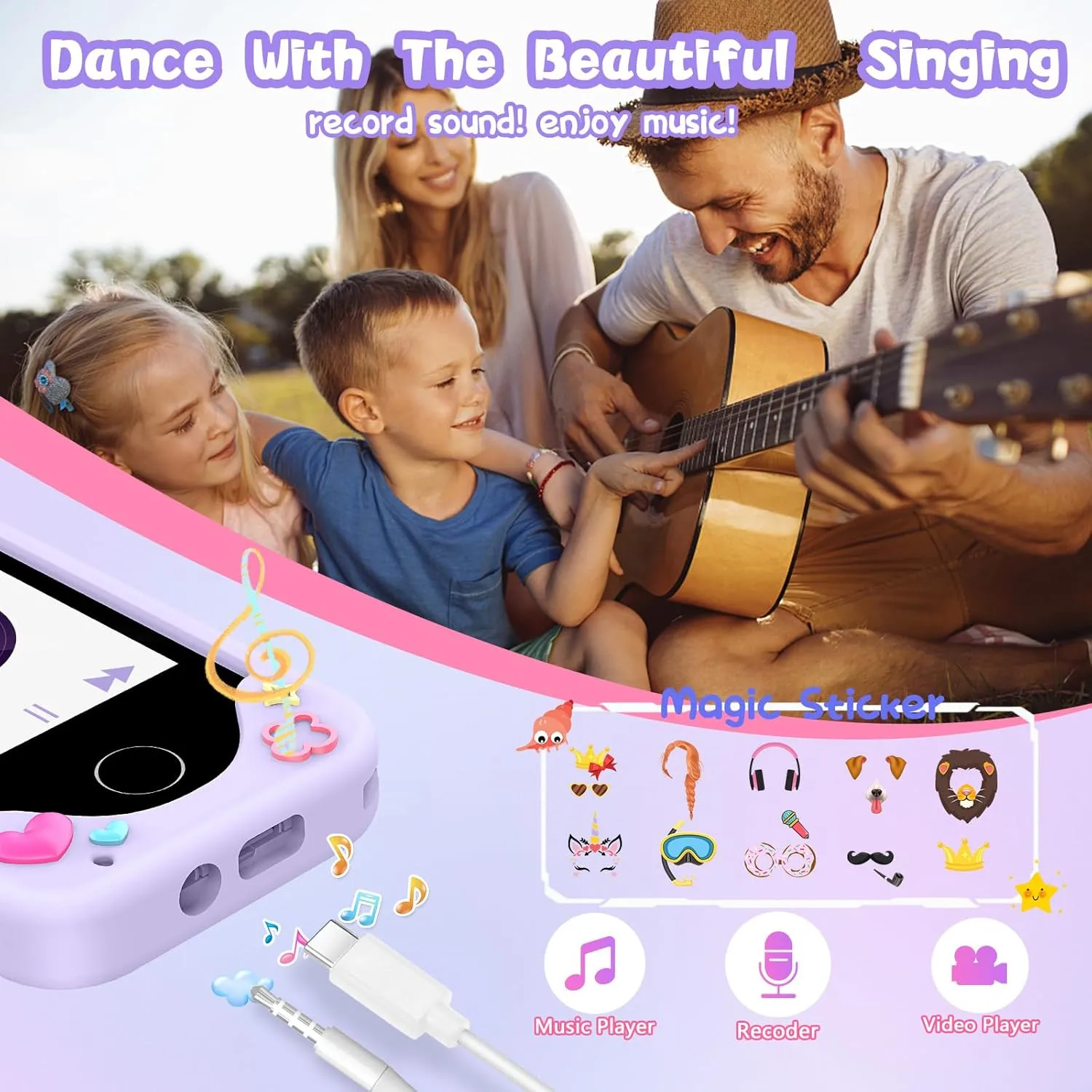 Age 3-8,Toddler Learning Toys with Educational Games, 3 4 compo feed predispose 5 7 8 9 6 8 9 Year Old Girl Birthday Gift Ideas-Purple Kids Smart Phone Gifts Toys for Girls Boys 