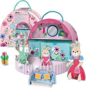 Ages 3  No Mess Arts Gift for Girls & Boys Miss Bunny's Home Craft Kits for Kids Creative Arts and Crafts Toddler concert Wooden Craft Kit 