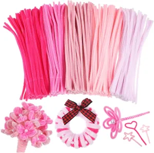 and Decorations for Boy Girl and Adults DIYEAH 500pcs Chenille Pipe Cleaners happily for Crafting Soft and Versatile Twisting Sticks for Flowers Dolls 