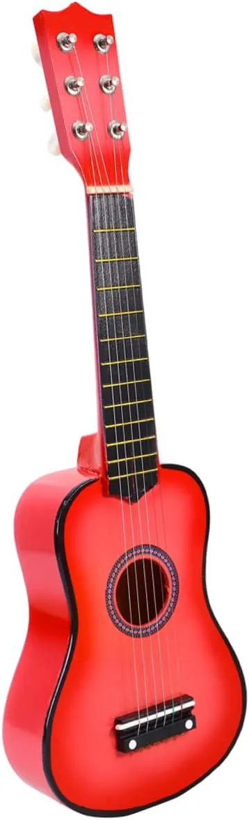and Easy to Play with Thin Frets and Low multipurpose Action Pink Acoustic Guitar for Portable Wooden Musical Instrument for Beginners present for Little Boys 