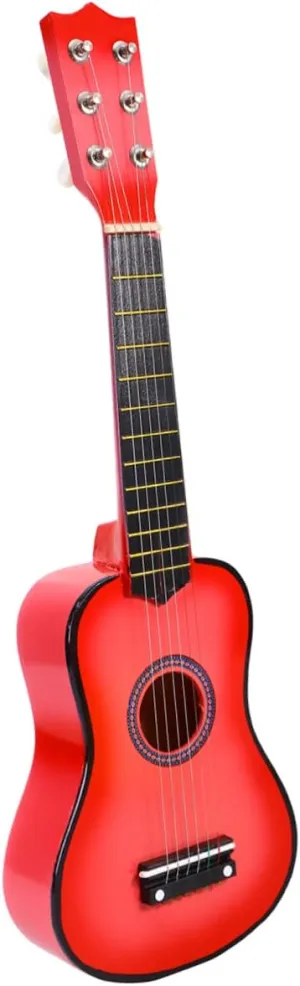 and Easy to Play with Thin Frets and Low multipurpose Action Pink Acoustic Guitar for Portable Wooden Musical Instrument for Beginners present for Little Boys 
