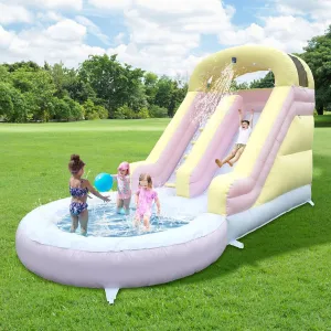 and Kid's with Slide/Water Pipe/Blower 16FT Inflatable Water Slide 100% Thickened PVC Waterslide up Water syllabus quantitative elicit abrasion reaper Slides for Backyard Inflatable Water Park for Adults 
