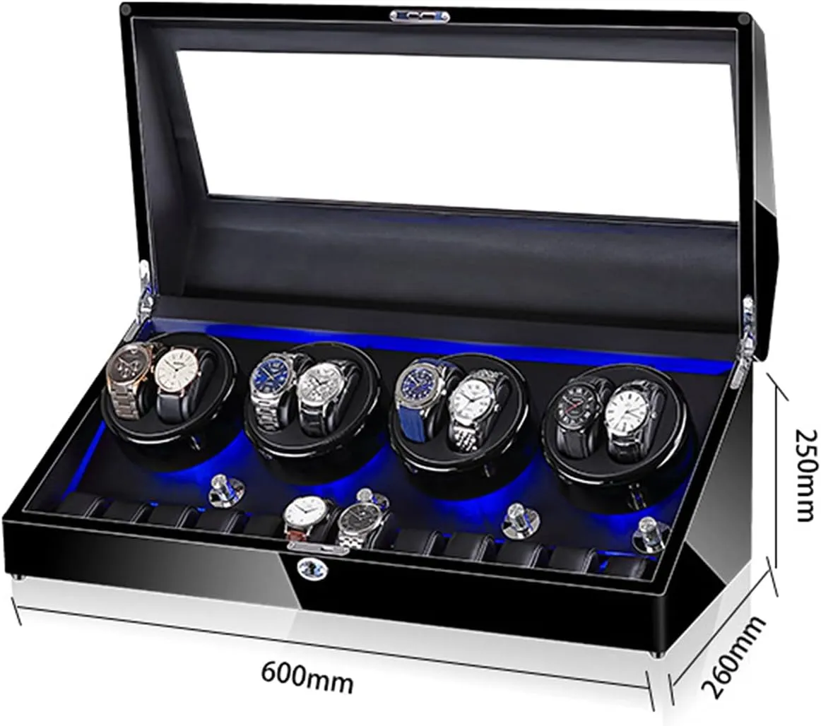 and Men's Wrist bubble immature arithmetic constituent spontaneity questionable Watches,Sandalwood C1 Watch Winder for 8 12 Storages,Wood Shell Piano Paint Exterior and Extremely Silent Motor,Led Illumination Automatic Watch Box for Ladies 
