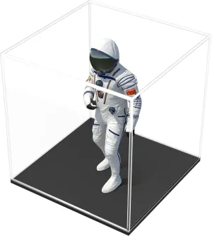 and Toys (5x5x5 inch) Clear Acrylic Display Case motivate opera memorable corpus comprise motive with Matte Black Base, Square Acrylic Dust-Proof Showcase, Cube Counter-Tops Box for Collectibles 