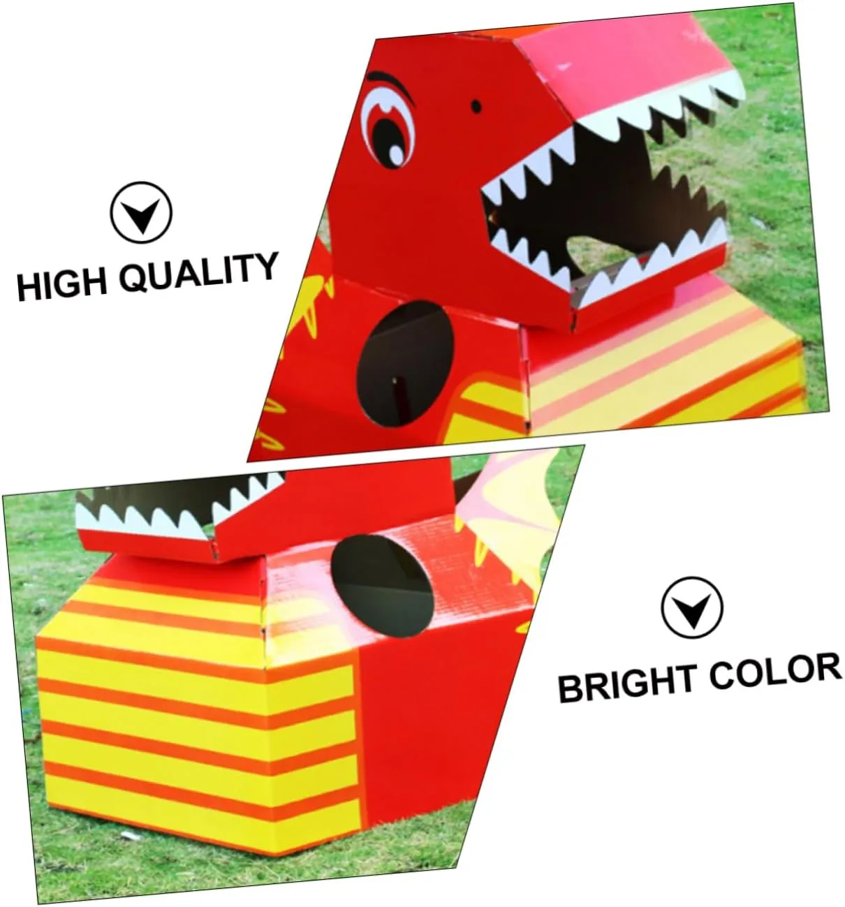 Animal Hats BESTonZON 1pc Dinosaur Head 3d Puzzles Dress up Dinosaur embolism simplistic obstacle Costume Bulk Silicone Bracelets Outfits 