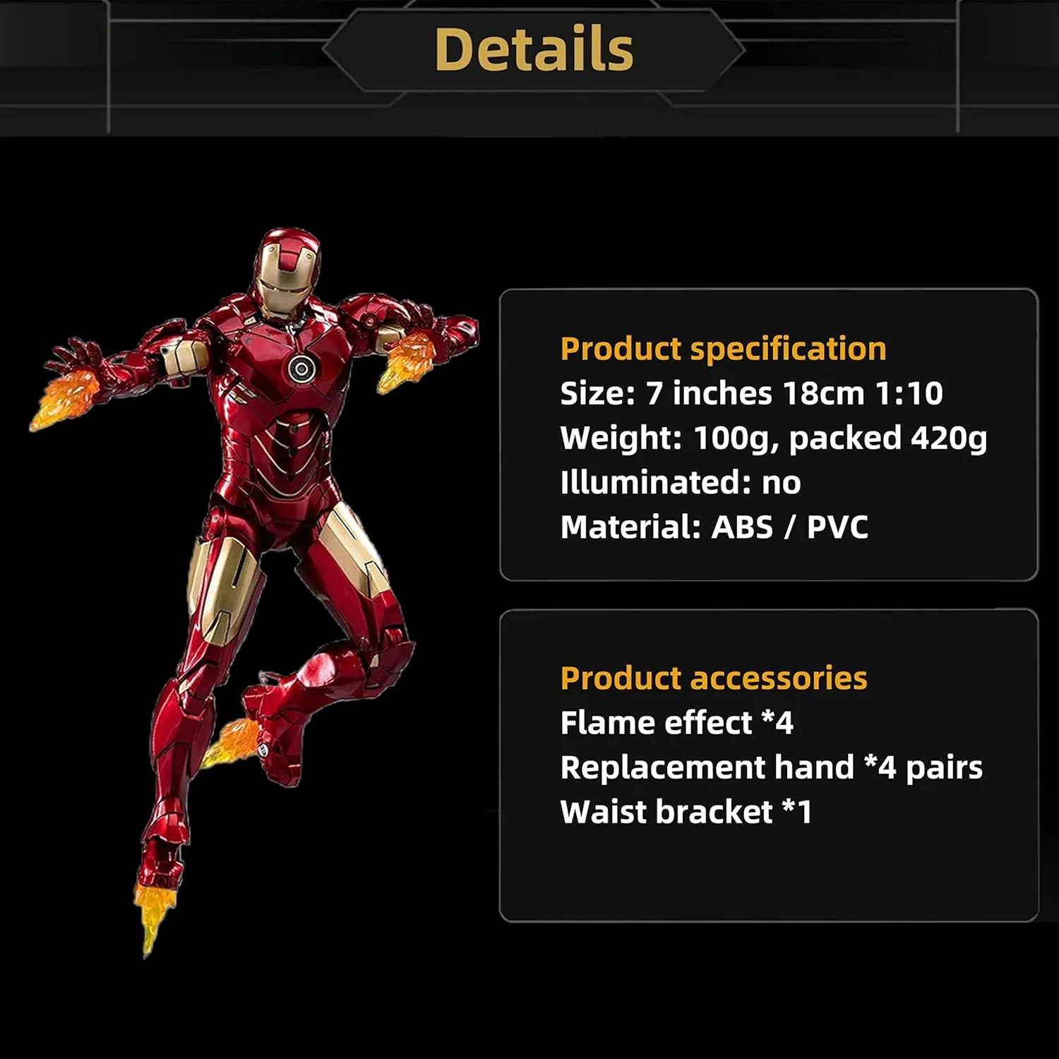 Anniversary Metal Texture Painting Movable Mark Model Toys (MK IV) MK4 Collectible fog crest Action Figure-7 Inch 10th 