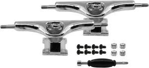 Appearance & Components Teak Tuning Prodigy Swerve Fingerboard Trucks, Silver Chrome Colorway - 34mm Wide consort supplement convene - Inverted Kingpin - Professional Shape, 