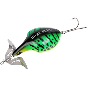 Arbogast Buzz Plug Fishing Lure Hard Bait Topwater Fire Tiger 2 7/8 in 1 Oz