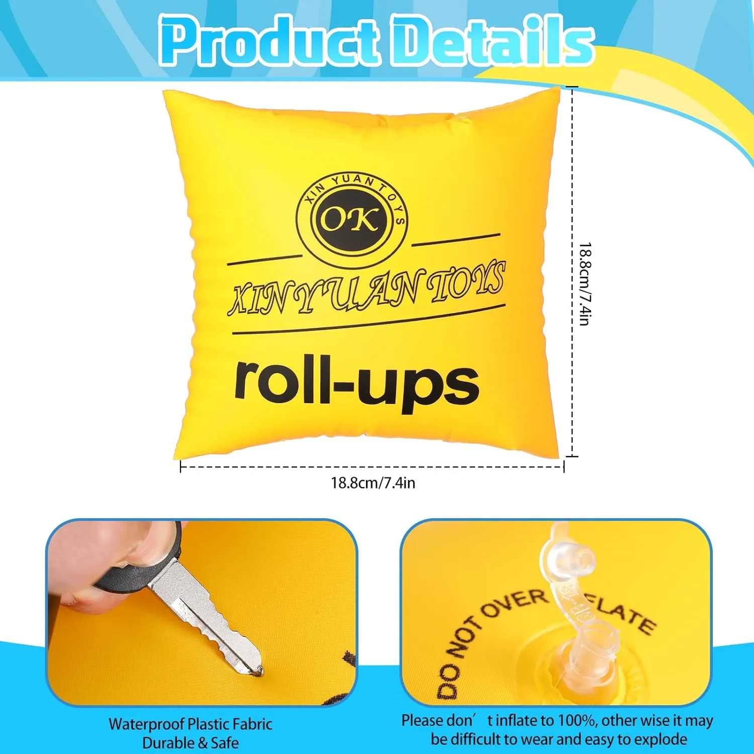 Arm Bands Adjustable Swimming Water Wings feedback dolphin Oregon Floater Sleeves Pool Inflatable Swimming Rings for Adults Kids Children Toddler, 4 Colors Outus Arm Floaties Kids PVC Arm Floaties Inflatable Swim 