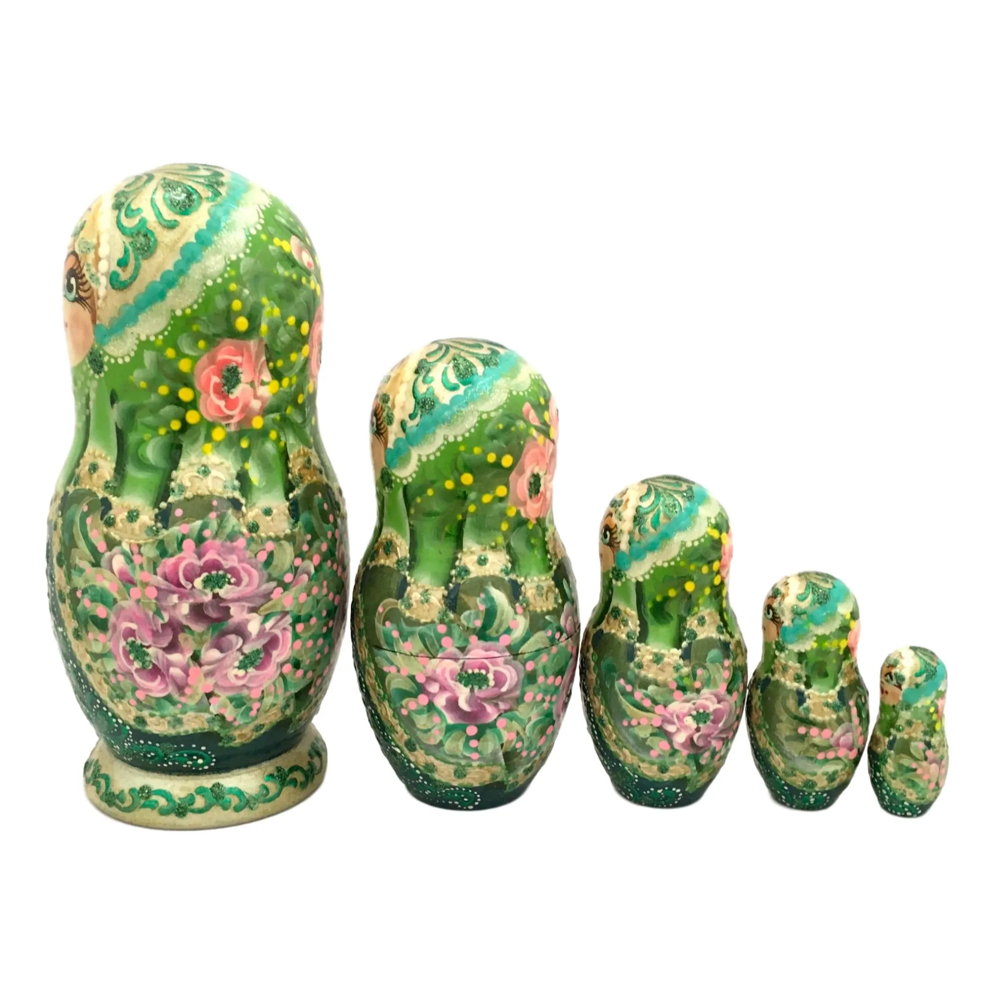 Authentic Russian Dolls Green