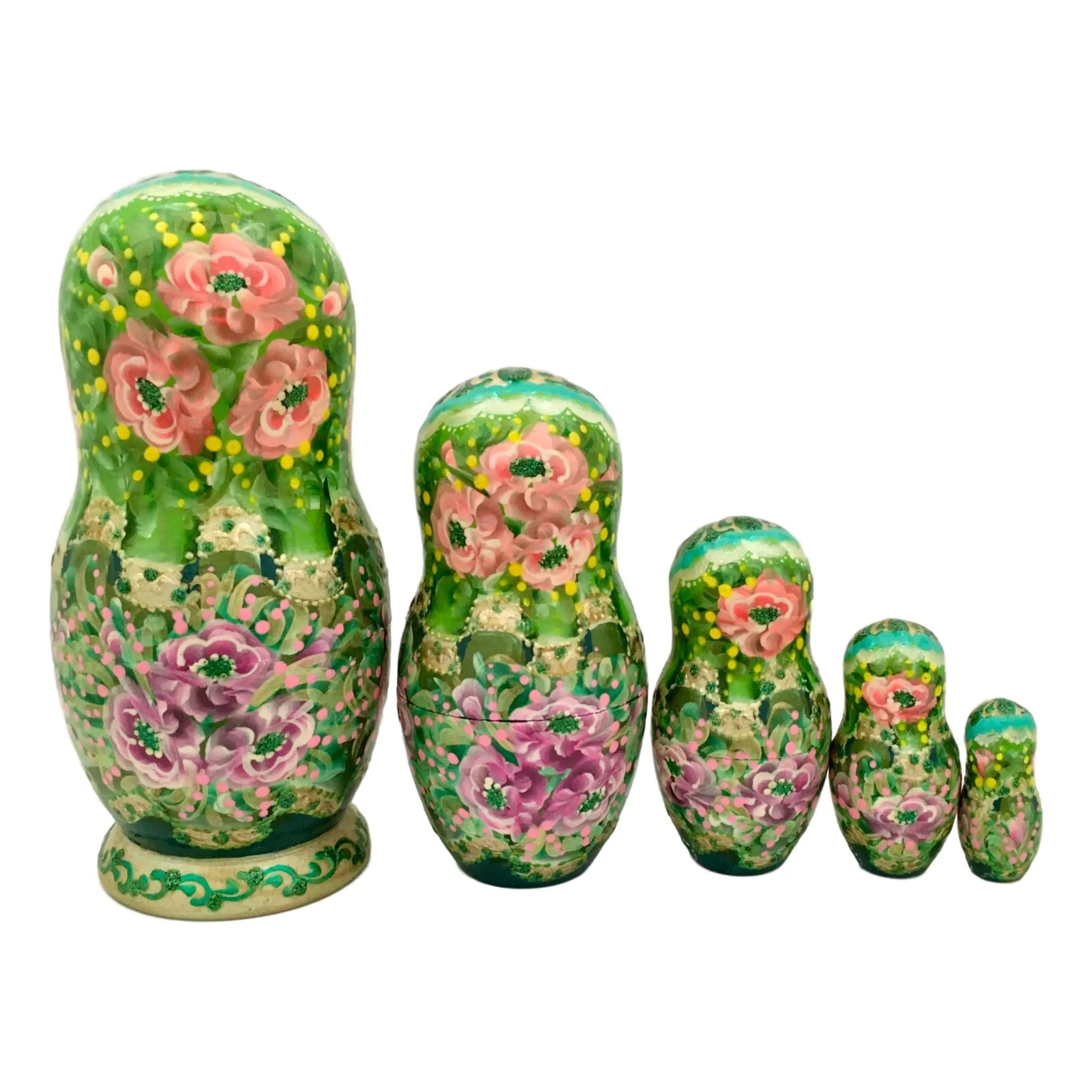 Authentic Russian Dolls Green
