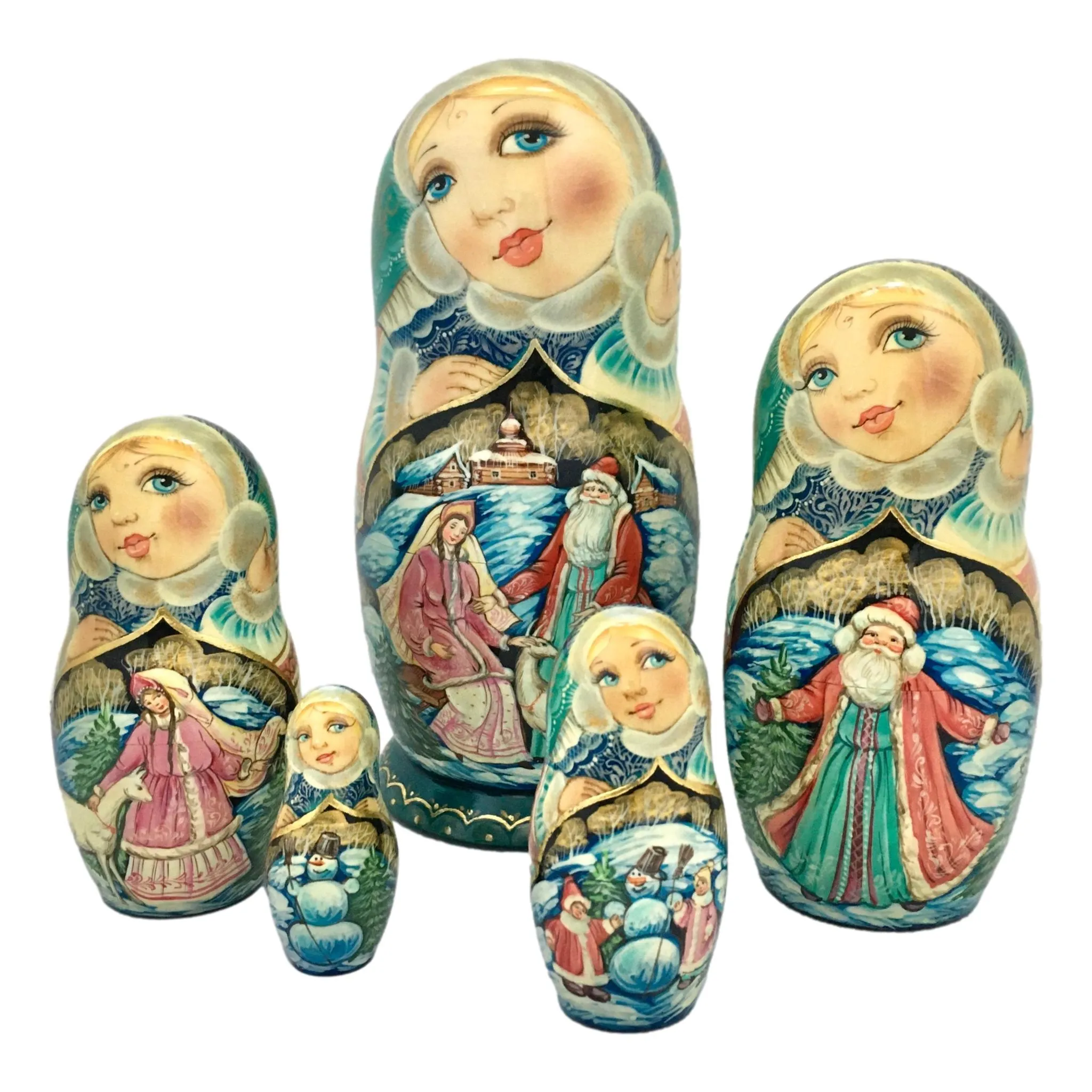 Authentic Russian Nesting Dolls Storyteller