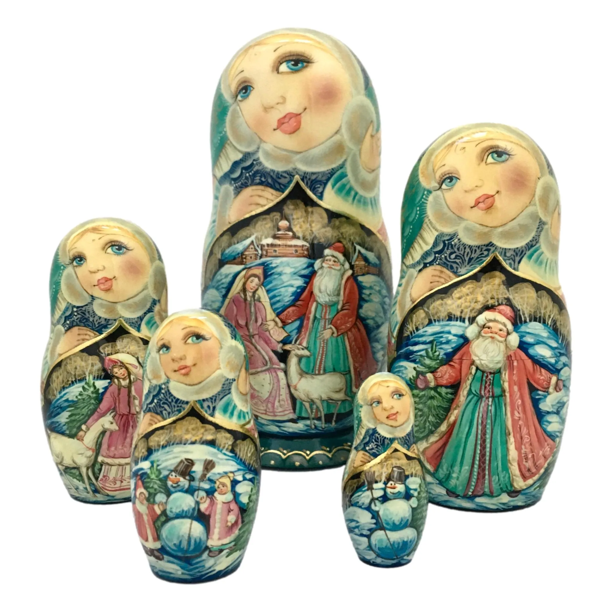 Authentic Russian Nesting Dolls Storyteller