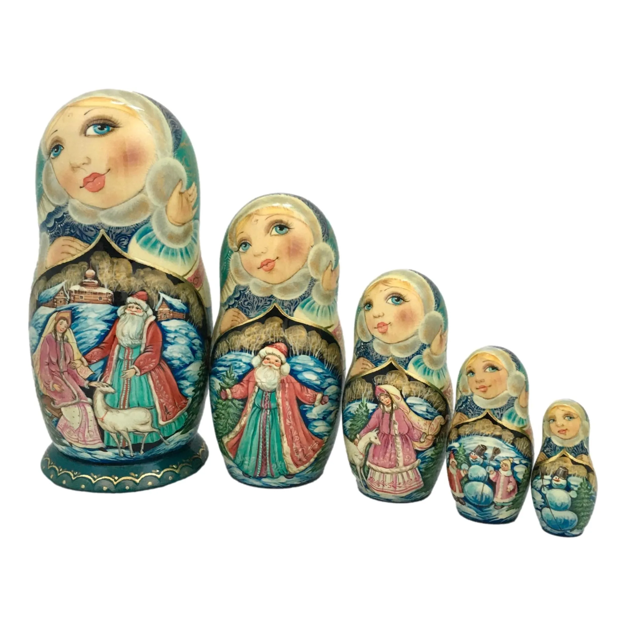 Authentic Russian Nesting Dolls Storyteller