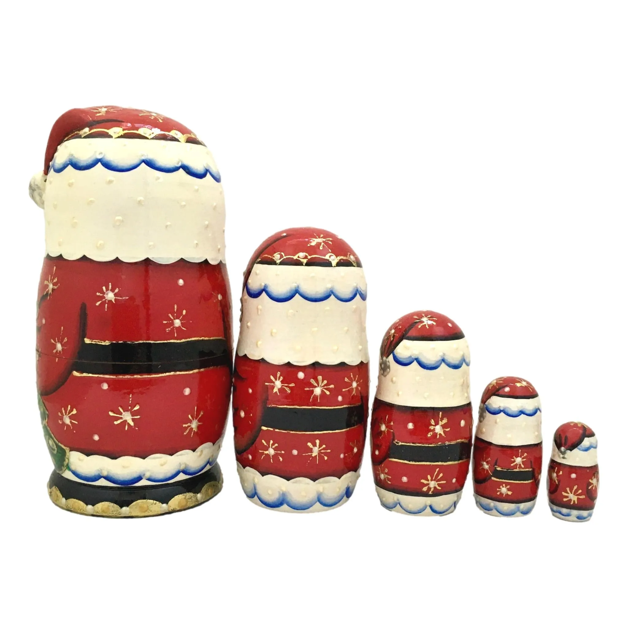 Authentic Russian Santa Nesting Dolls