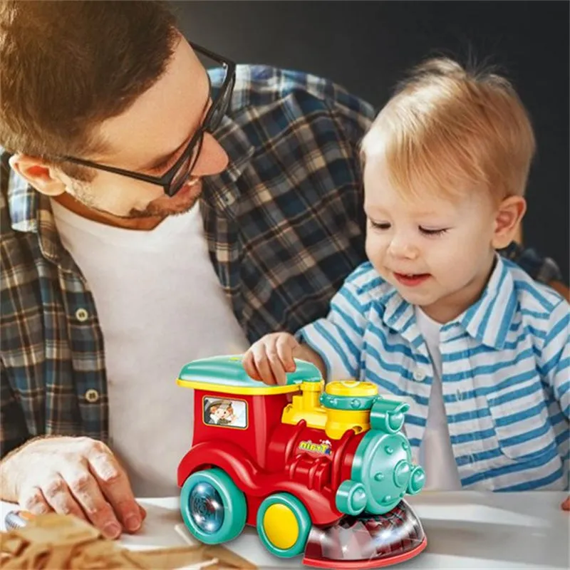 Automatic Bubble Machine Bubble Blowing Toy Train with Lights & Sound