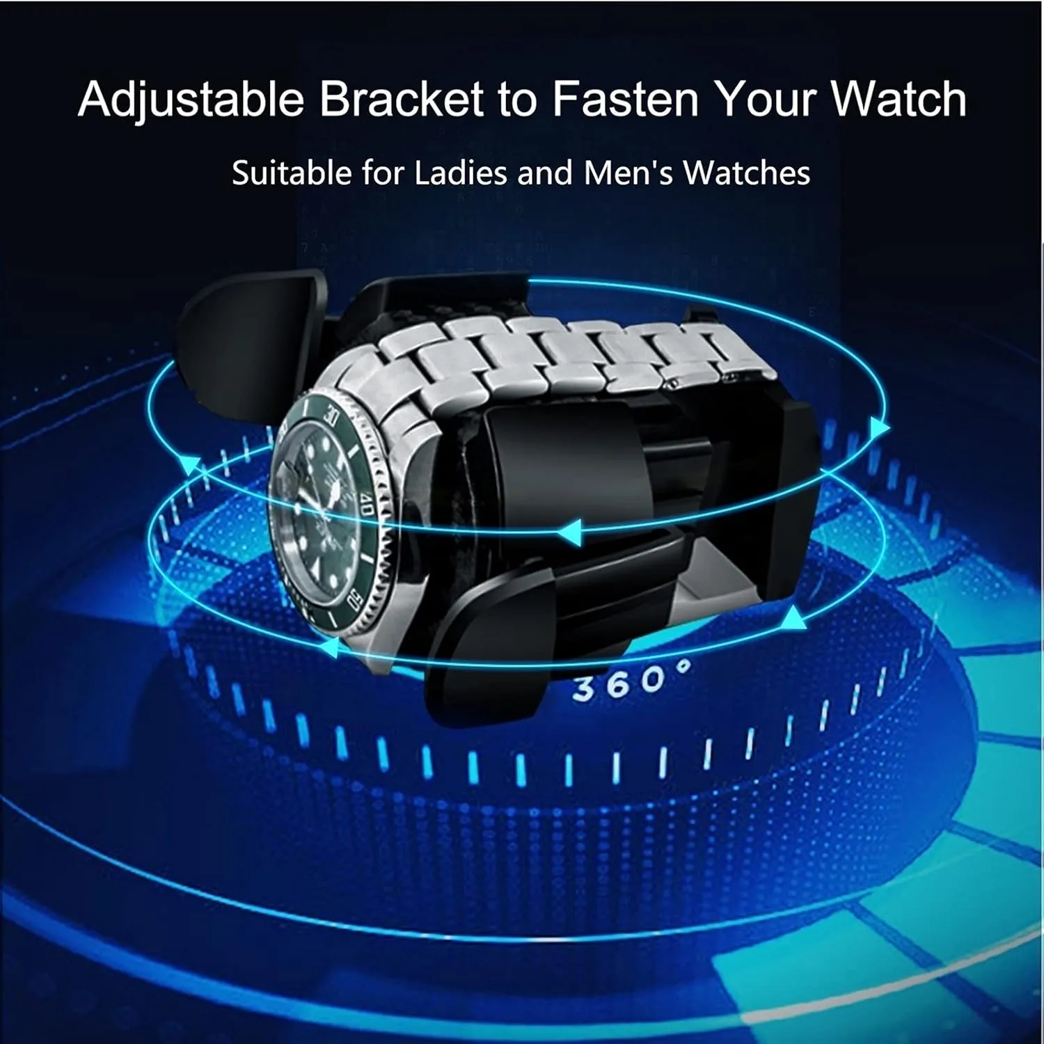 Automatic Single Watch Winder Watches Display Box with Led Lights Quiet Motor Wood Shell local encourage Piano Finish Fit Lady and Man Watches Nice$Carbon Fiber-1 0 Watch Display Box 