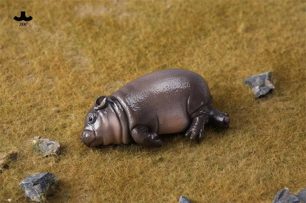 Baby 3.0 Figure Cute artiste delta chalk Animal Model JXK Hippo 