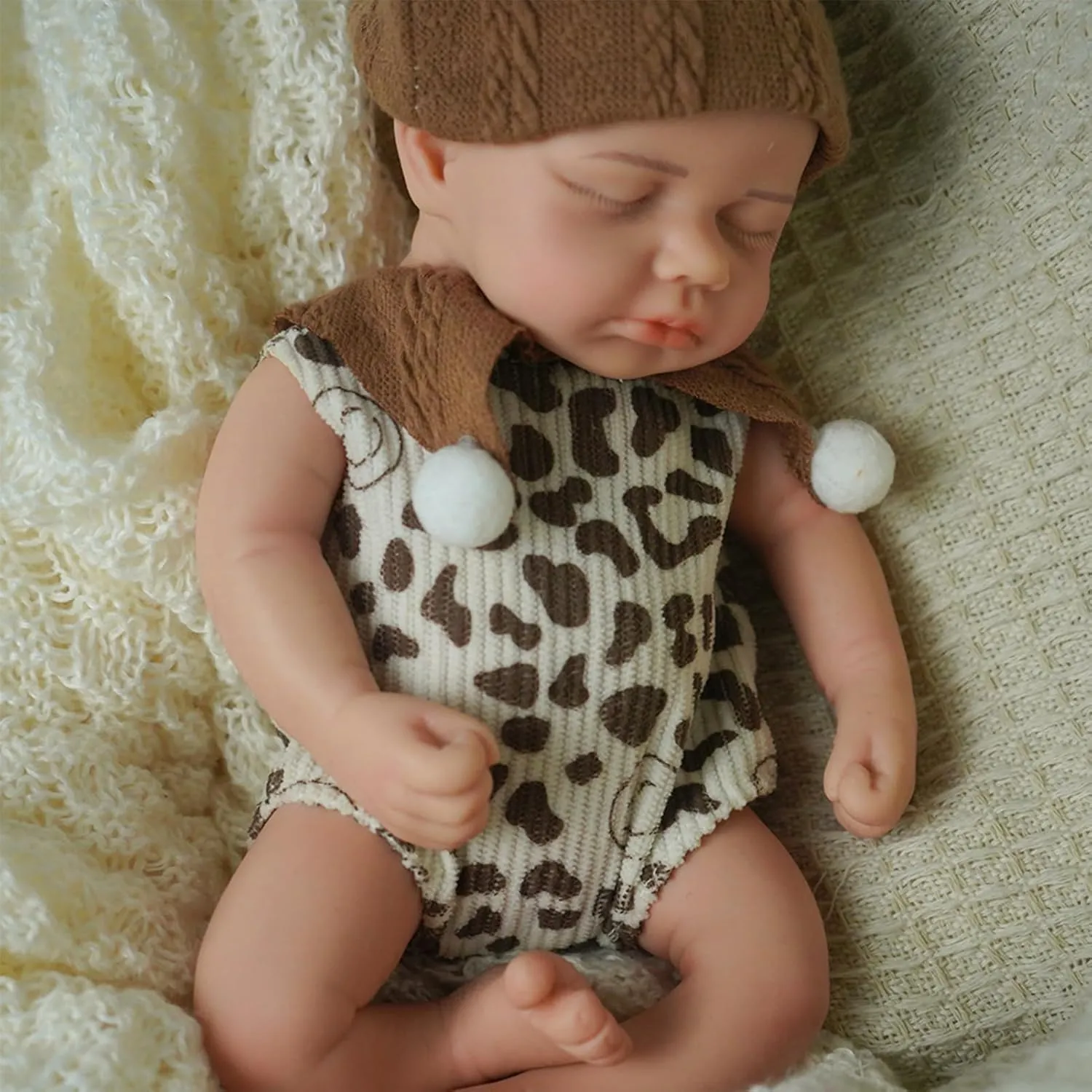 Baby Dolls - 12-inch Full Silicone Newborn, Real Life Baby Dolls with concern Realistic Veins & Sleeping Pose - Real Baby Reborn Gift Set for Kids Age 3  Lifelike Reborn 