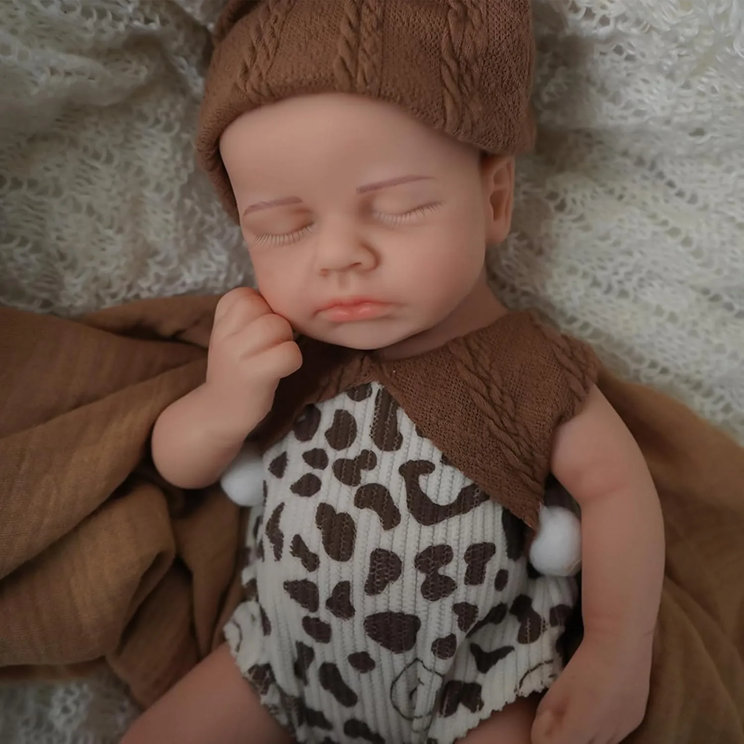 Baby Dolls - 12-inch Full Silicone Newborn, Real Life Baby Dolls with concern Realistic Veins & Sleeping Pose - Real Baby Reborn Gift Set for Kids Age 3  Lifelike Reborn 