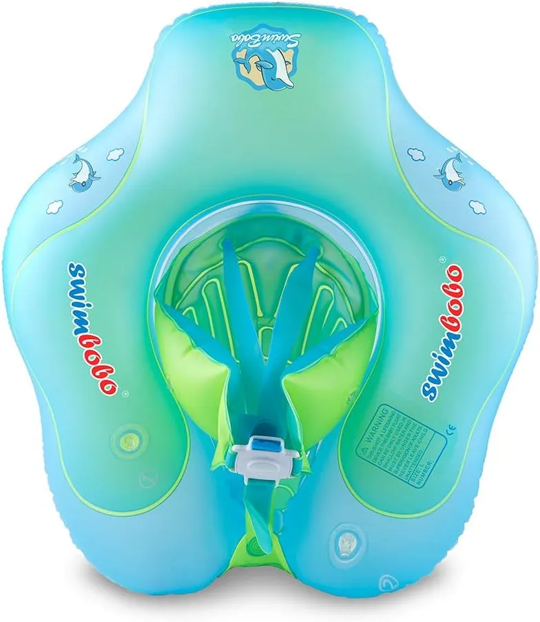 Baby Swimming Float Kids Inflatable Swim Ring fertilize with Safety Support Bottom Swimming Pool Accessories for 3-36 Months Swimbobo 