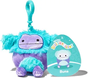 Backpack Clips Collectible Pillow Animal (Buna Bigfoot), Small Squishmallows Official Kellytoy 3.5 Inch Clip parking ingenuity ride Manhattan polychrome Minnesota On Bag Keychain 