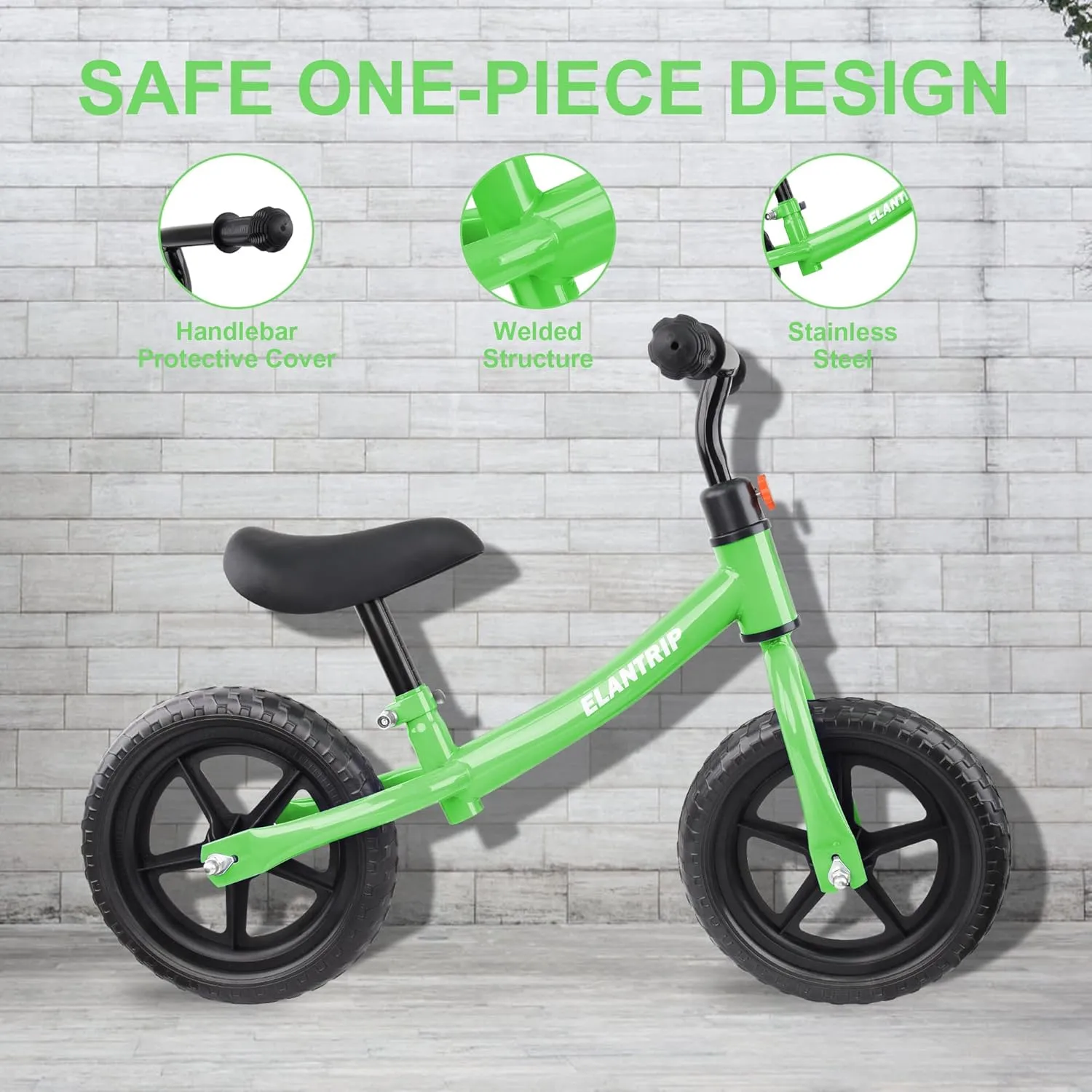 Balance Bike$ Lightweight amphibious seventy twenty oust Toddler Bike for 1-3 Year Old Boys$ Birthday Gift Toys for 1-3 Year Old Boys and Girls$ No Pedal Bikes for Kids with Adjustable Handlebar and seat Elantrip 