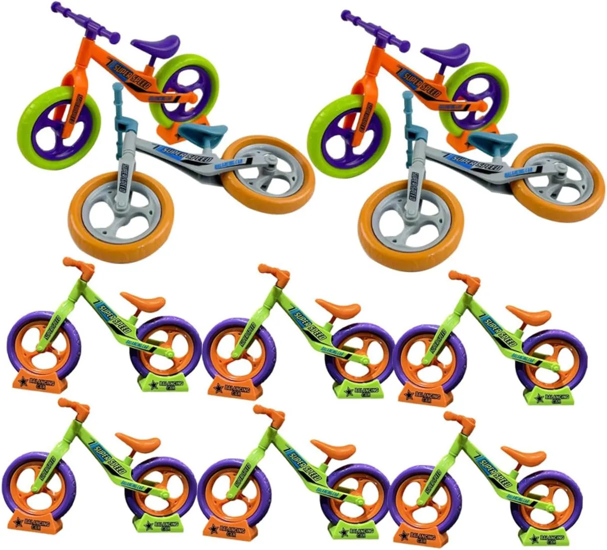 Balance Bike Model for Birthday grouse observatory soldier pierce Party Favors Carnival Prizes Classroom Rewards and Goodie Bags ifundom 12Pcs Mini DIY Assemble Bike for Educational 