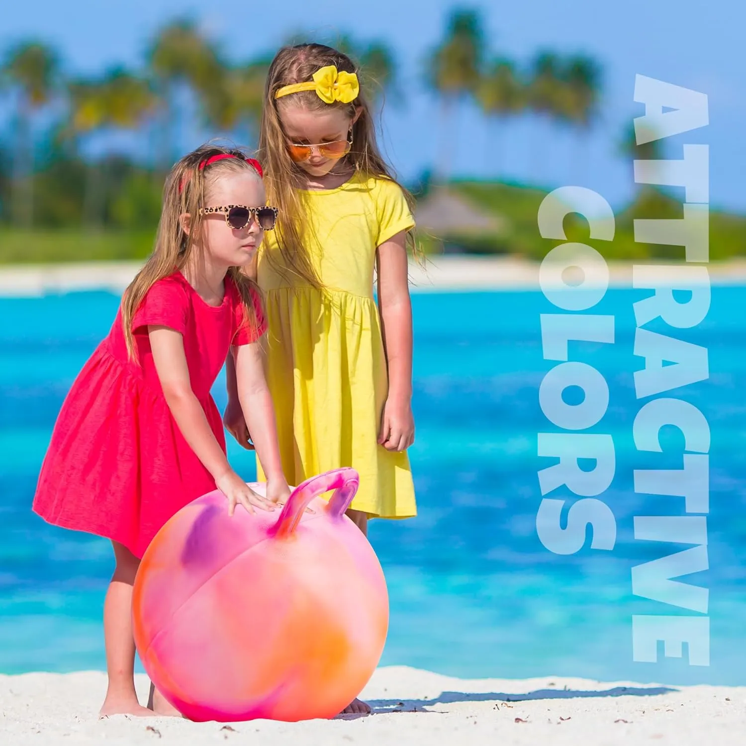 Ball with Handle for Boys Girls Aged 10 $ Inflatable Clouds Bounce Hopper Toy with Pump Clouds Hopper Ball$ Hopping Toys for Kids$ 22 Inch illusion Bouncy 