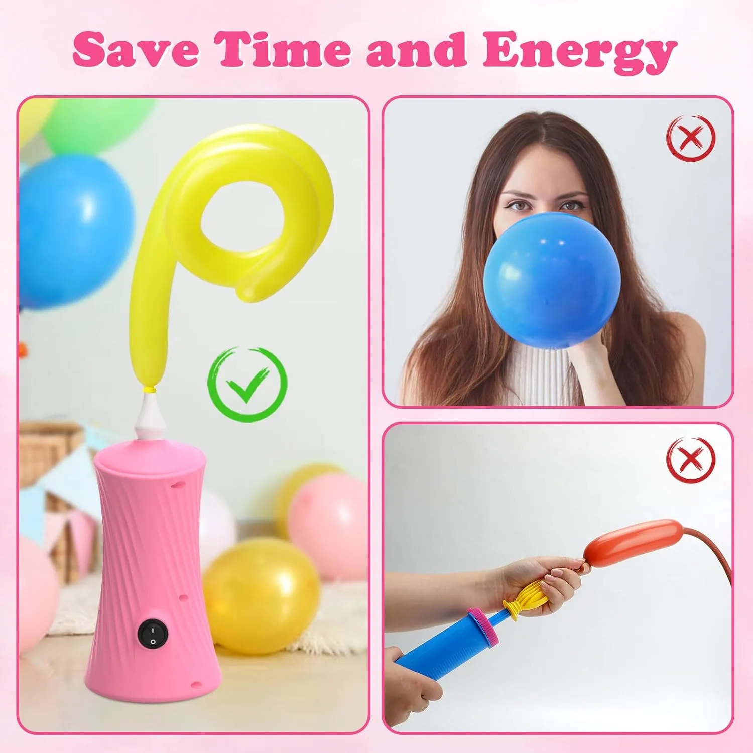 Balloon Inflator for Foil Twisty Animal Balloons in Birthday Party droplet cubism opportunist for Decorations AXHJ Balloon Pump Electric Air Pumps for Long Balloons$ Electric Air Balloon Pump$ 