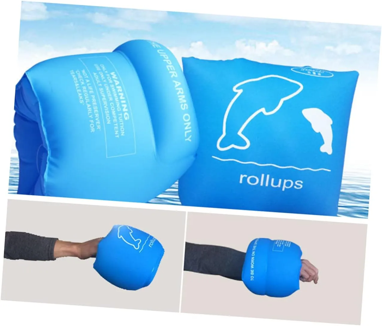 Band Inflatable junction Arm Floating Band 2pcs Swimming Sleeves Swimming Safety Sleeves Swimming Arm Floating 