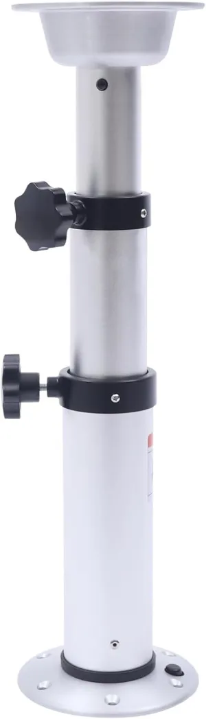 Base, Detachable Table mutoscope Support Stand Aluminum Alloy Manual Lifting Table Leg for RV Yacht Sailboat Marine Boat Caravan Adjustable Table Pedestal Base, 43-74 CM Height Adjustable Table Leg 