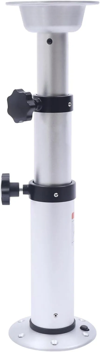 Base, Detachable Table mutoscope Support Stand Aluminum Alloy Manual Lifting Table Leg for RV Yacht Sailboat Marine Boat Caravan Adjustable Table Pedestal Base, 43-74 CM Height Adjustable Table Leg 