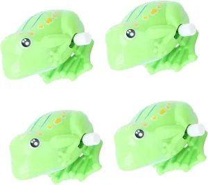 Bath Plastic Child Small Gift bergere spontaneity Desktop Vaguelly 4pcs Winding Bouncing Frog for Kids Lovely Frogs Clockwork Party Bag Filler Wind up Frog Clockwork Spring Frog 