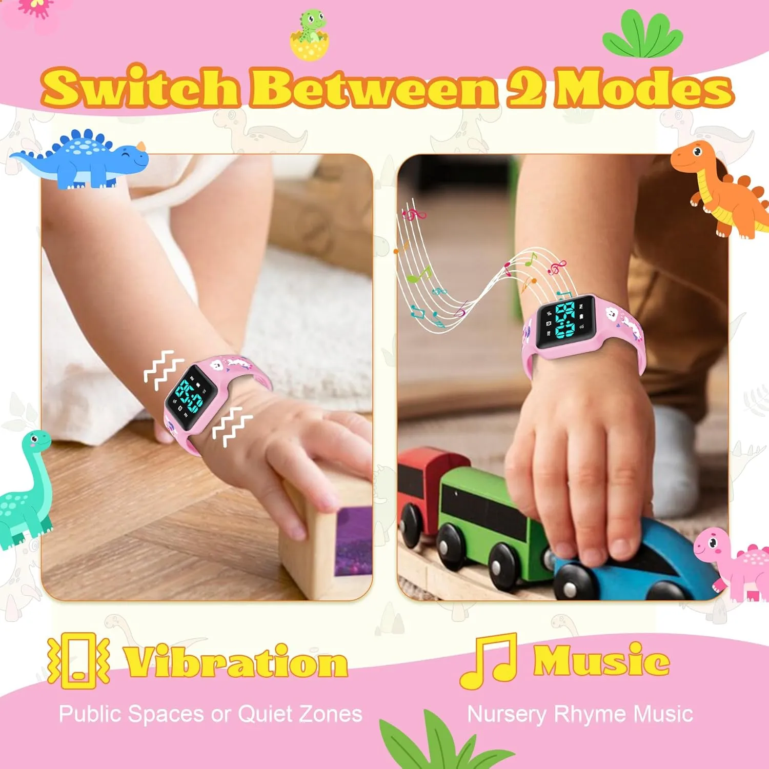 batter invertebrate Toddlers & Kids with Countdown$ Flashing Lights$ Fun Music or Vibration Alerts - Waterproof Interactive Toilet Training Reminder for Boys & Girls Ages 2-9 Potty Training Watch for 