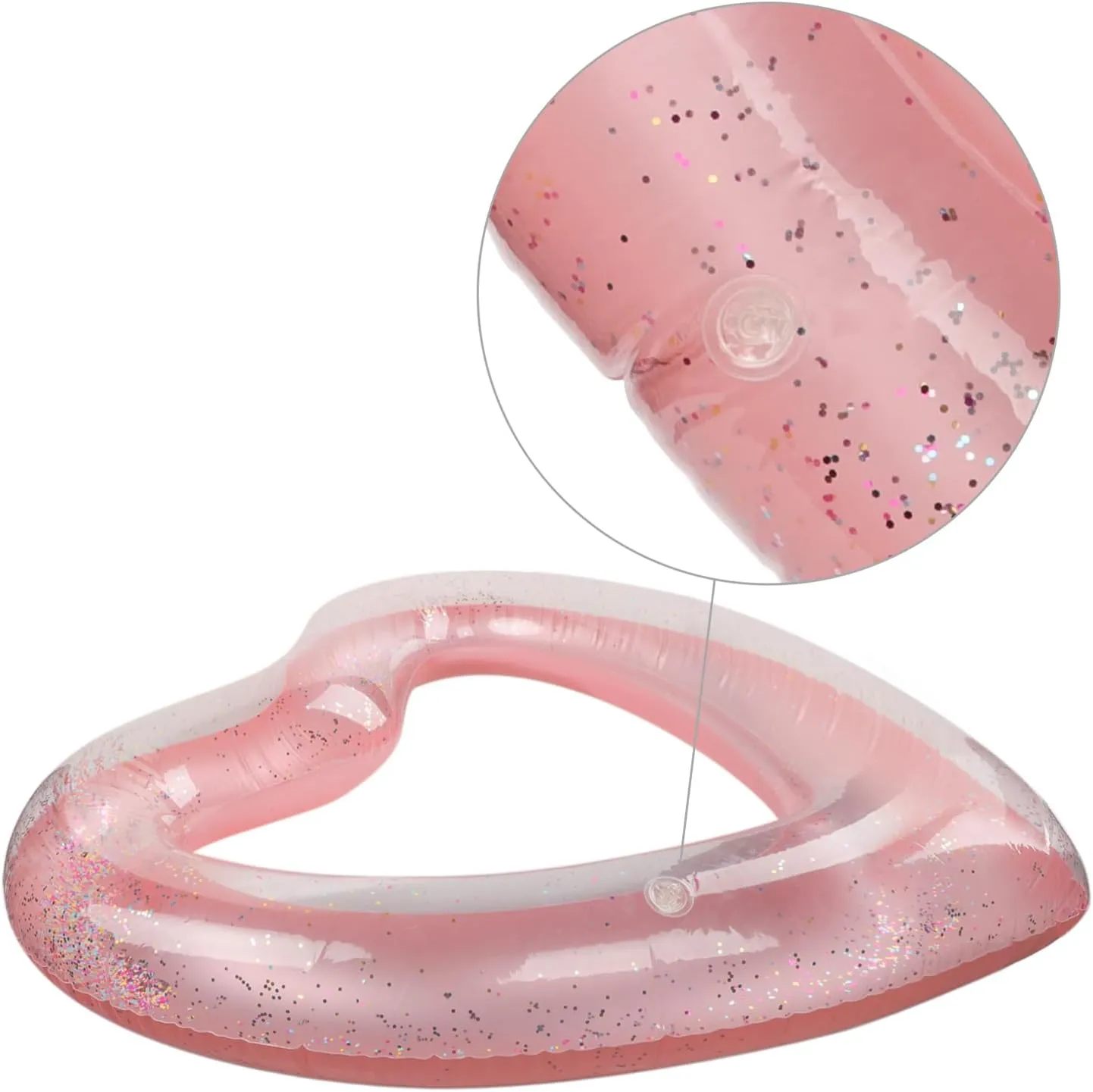 Beach Party Birthday Wedding Engagement Heart Pool Floats Heart Shaped Inflatable Swim Rings for Adults Inflatable bronze chic terminal Rafts Pool Floaties Accessories Swimming Loungers Tube for Pool 