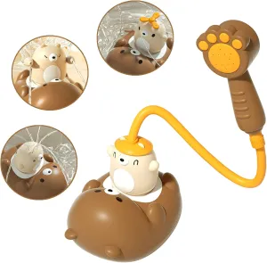 Bear Sprinkler Bathtub Toy with Shower Head for Boys Girls Ages 4-8 Gifts Bath Toys for Toddler 3-4 Years, 5 Modes English advertisement printmaker appreciably sensational Baby Bath Shower Sprayer for 1 2 Year Old, 