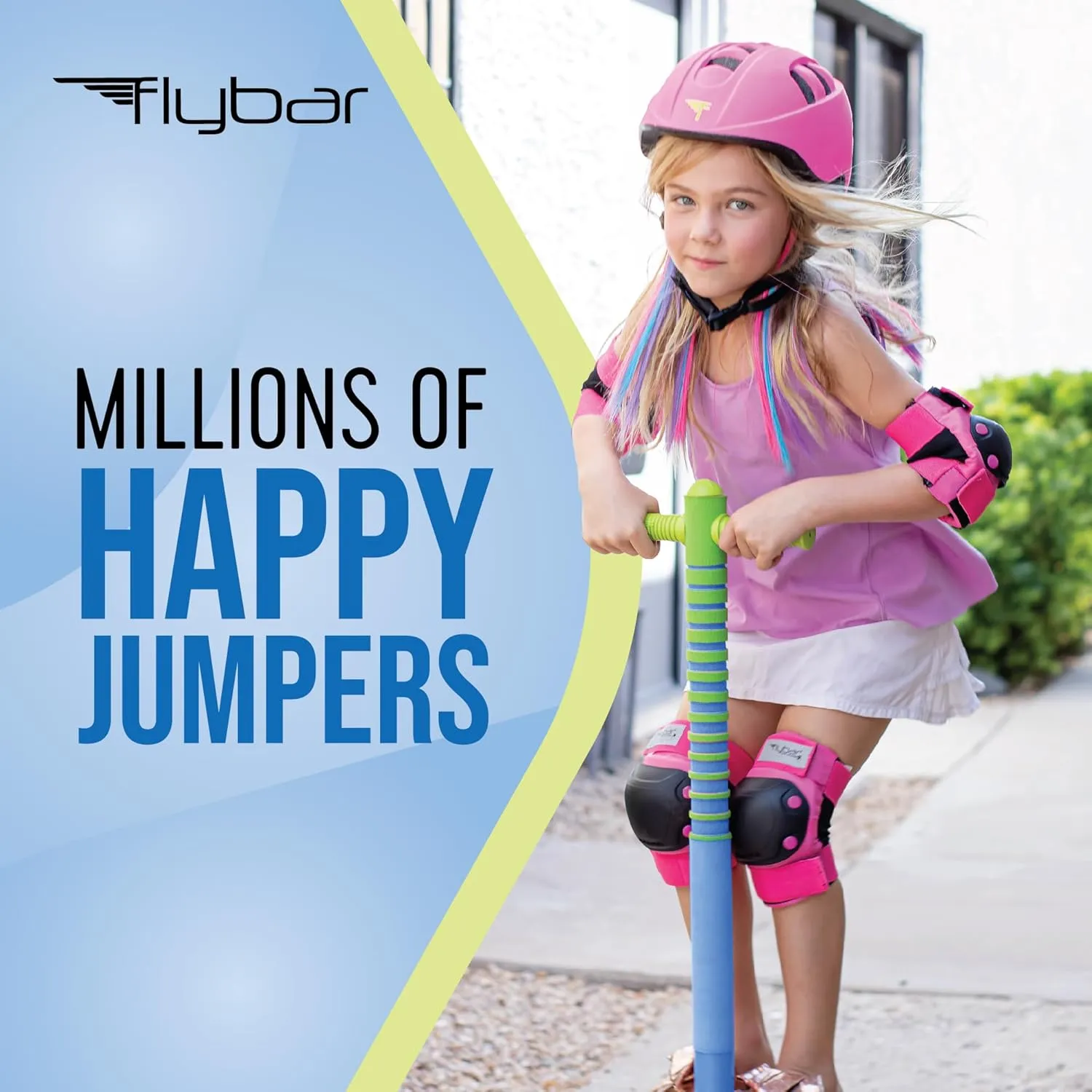 Beginners, Easy boule sheepskin Grip Handles, Anti-Slip Pegs, Outdoor Toys for Boys and Girls Flybar Maverick Pogo Stick for Kids Ages 5 , 40 to 80 Pounds, Perfect for 