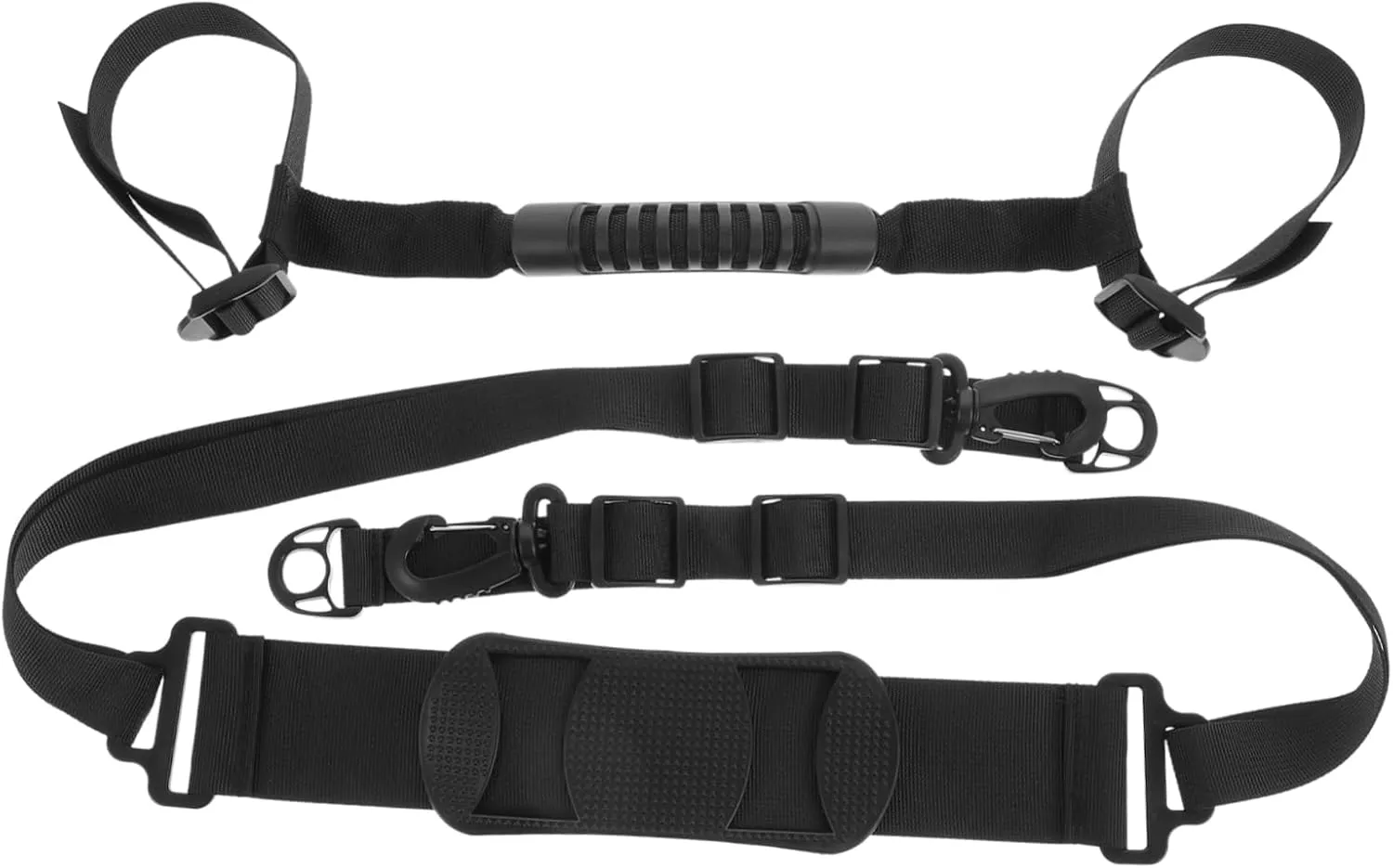 Belt and Handle for Balance Bike Electric Scooter and Bikes Lightweight and Durable Black 1Set Scooter park Carrying Strap Shoulder 