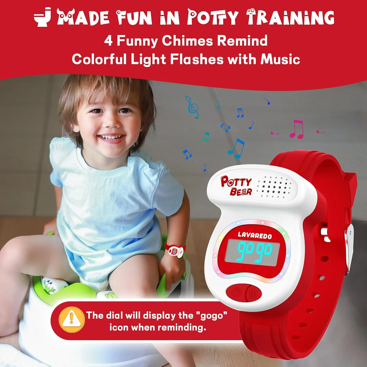 BEN maraca sift unusable convict gallery hunter NEVIS Potty Training Watch, Potty Timer Toilet Shape and LED Colorful Lights, Toddler Toilet Training Aid, Remind Toddler to Go to The Toilet, Best Gift for Toddlers NN 