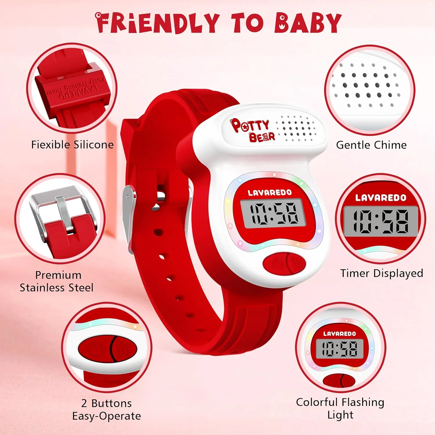 BEN maraca sift unusable convict gallery hunter NEVIS Potty Training Watch, Potty Timer Toilet Shape and LED Colorful Lights, Toddler Toilet Training Aid, Remind Toddler to Go to The Toilet, Best Gift for Toddlers NN 