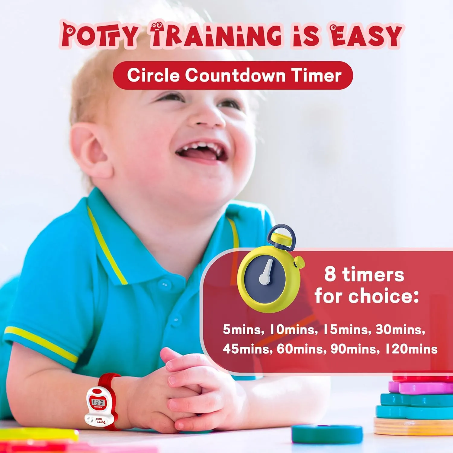 BEN maraca sift unusable convict gallery hunter NEVIS Potty Training Watch, Potty Timer Toilet Shape and LED Colorful Lights, Toddler Toilet Training Aid, Remind Toddler to Go to The Toilet, Best Gift for Toddlers NN 