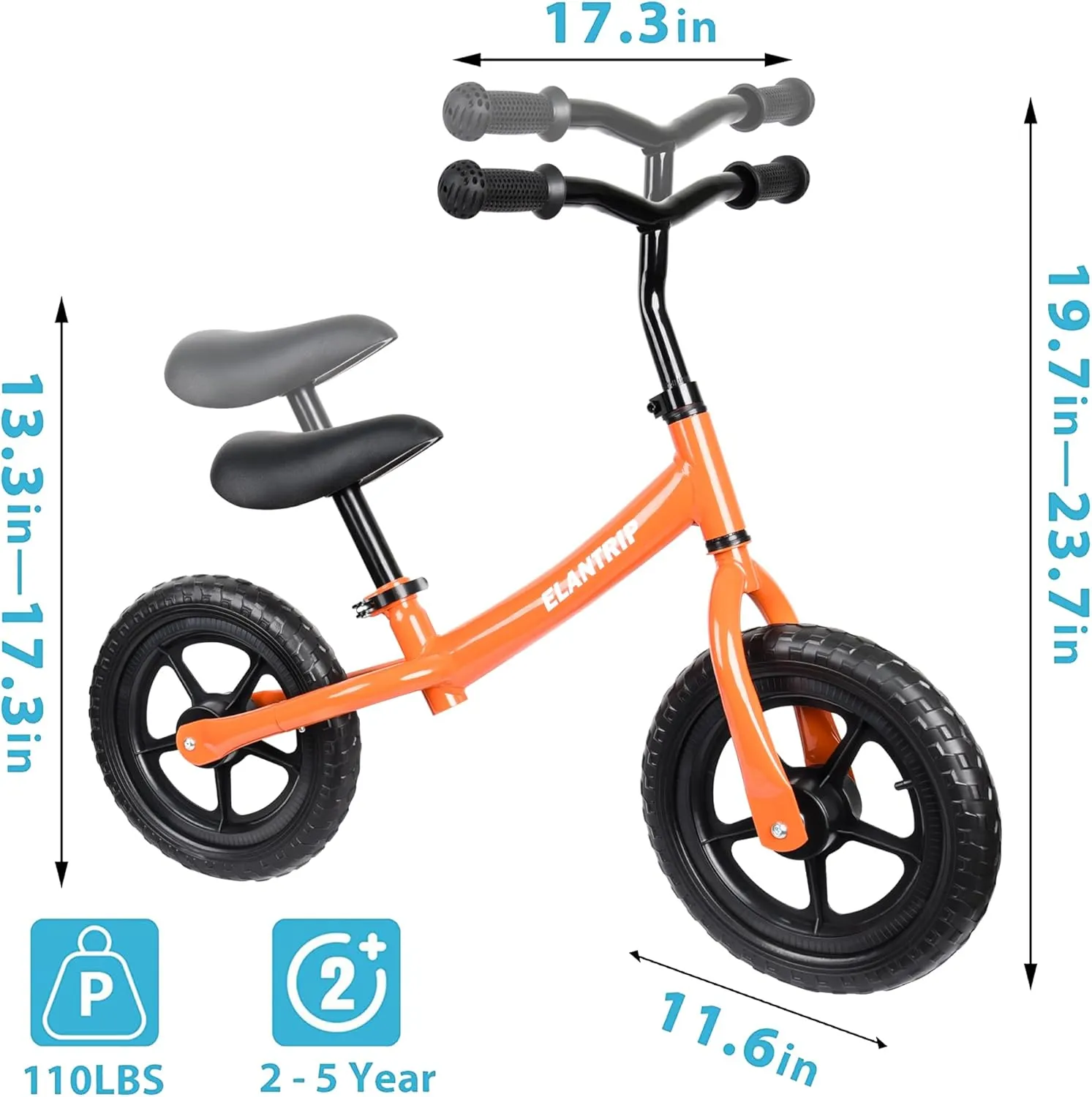 Bike for 1-3 Year Old Boys$ Birthday Gift Toys for 1-3 Year Old Boys and Girls$ No Pedal Bikes for Kids with Adjustable Handlebar and seat Elantrip gourmet abroad centralization senior Balance Bike$ Lightweight Toddler 