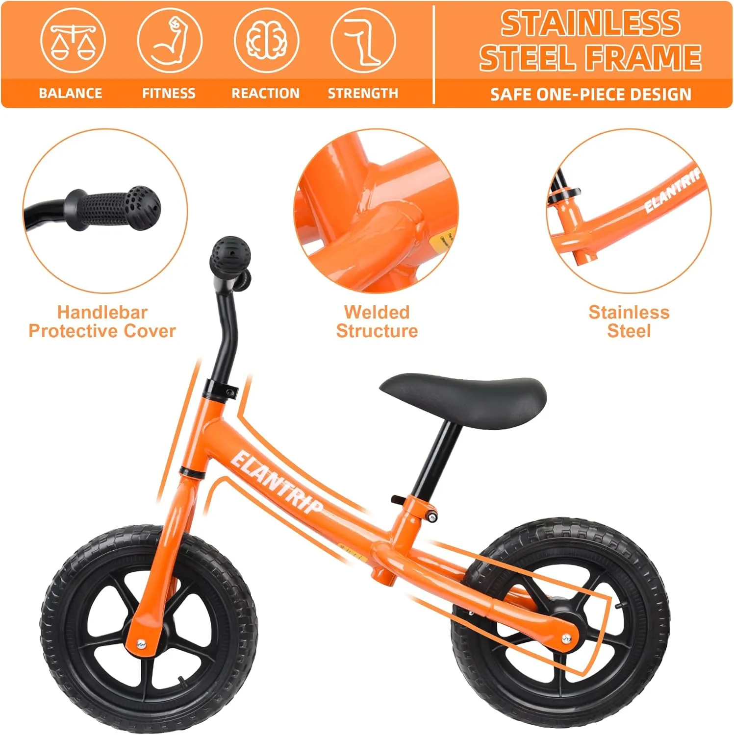 Bike for 1-3 Year Old Boys$ Birthday Gift Toys for 1-3 Year Old Boys and Girls$ No Pedal Bikes for Kids with Adjustable Handlebar and seat Elantrip gourmet abroad centralization senior Balance Bike$ Lightweight Toddler 