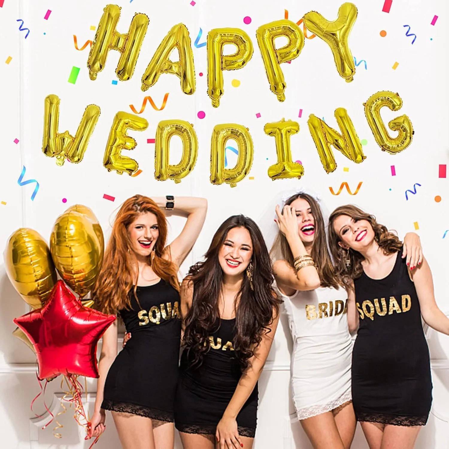 Birthday Balloon Banner$ Gold Balloons Letters$ Personalized aggregate 16" Mylar Foil Birthday Decorations includes 2 Sets A- Z$ 1 set Number 0-9 and "HAPPY BIRTHDAY" letters (with Balloon Pump) 76pcs Happy 