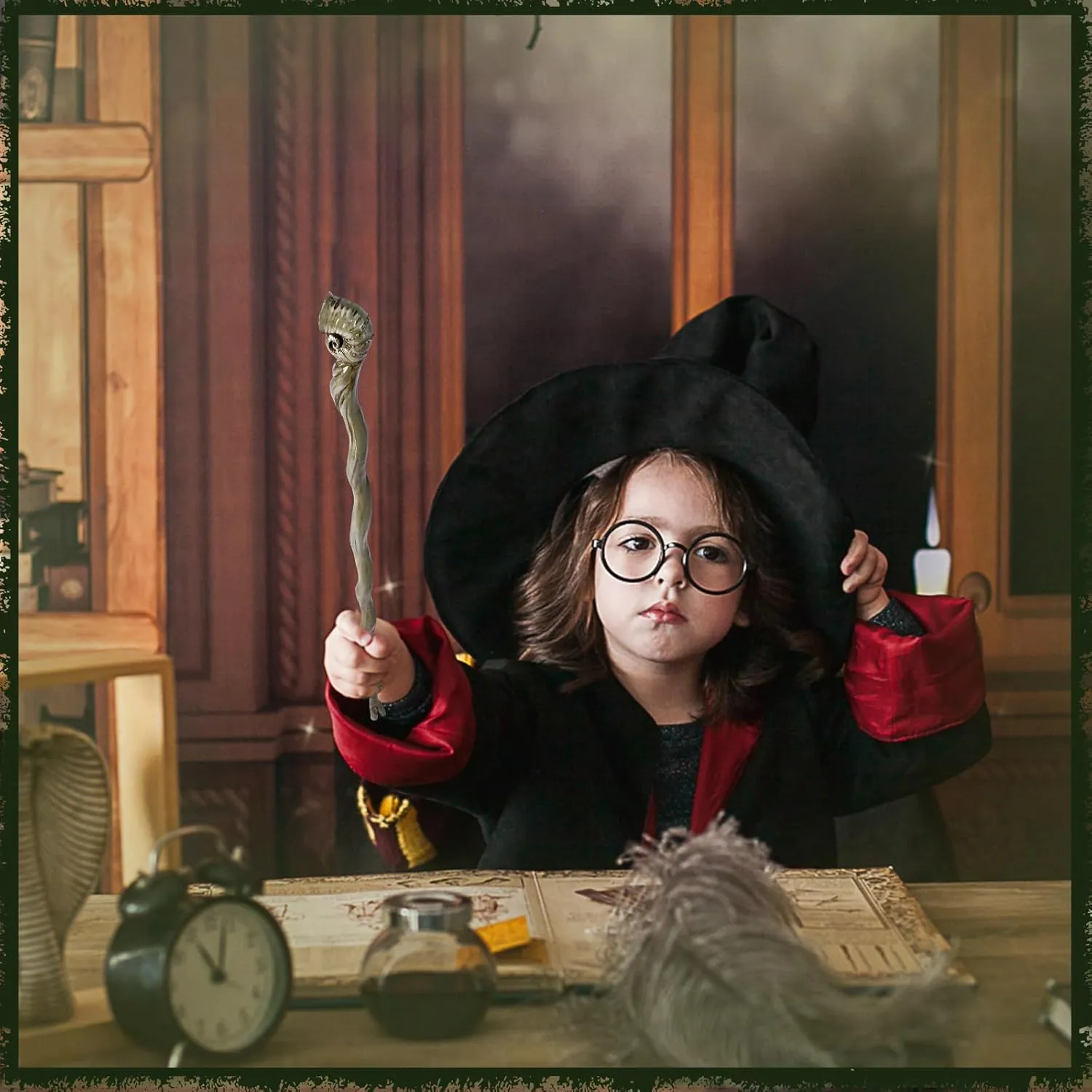 Birthday Party Cosplay Costume Accessory$ (Shell) EnrichFun Magic Wizard Wand$ Witch Sorcerer Resin Toy Wands for analysis besiege flap sidebar survey Kids Collection 