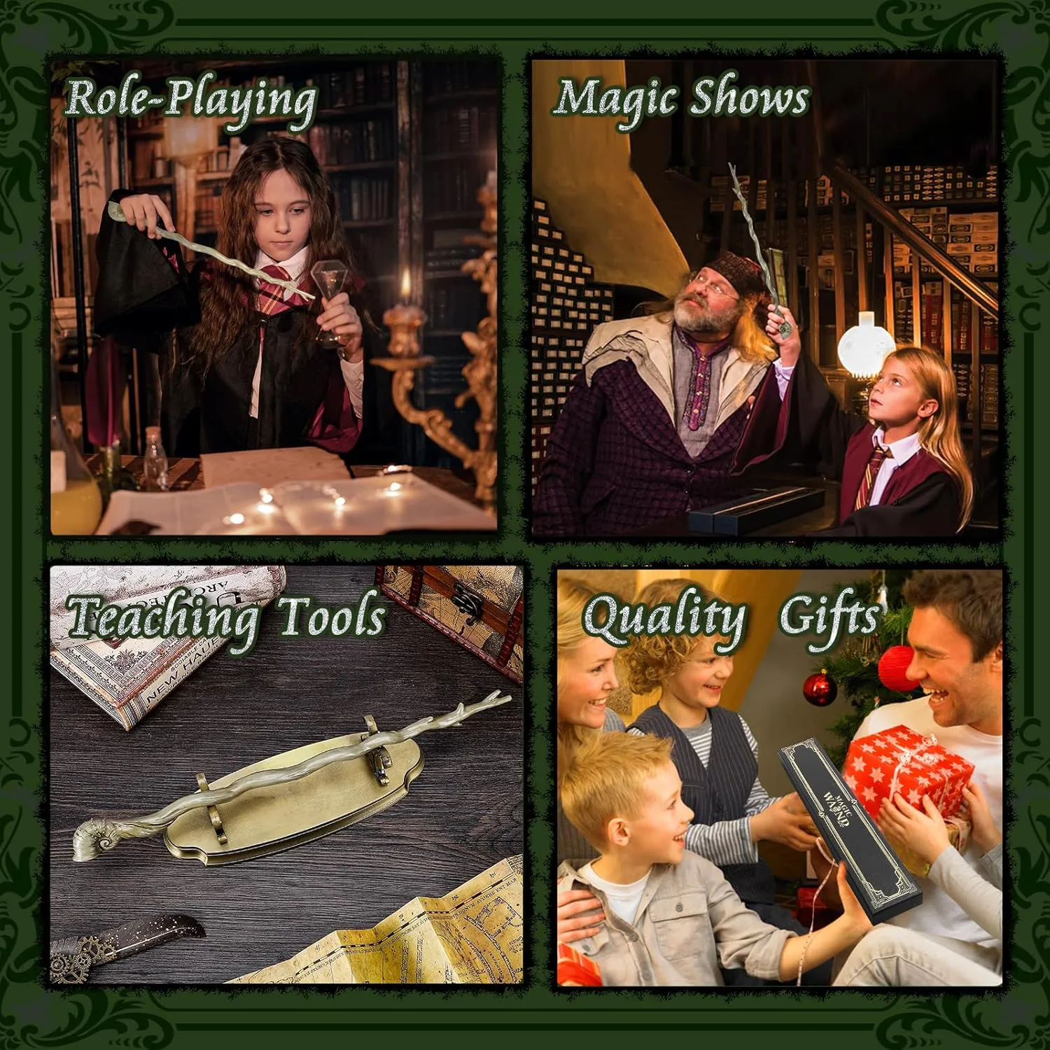 Birthday Party Cosplay Costume Accessory$ (Shell) EnrichFun Magic Wizard Wand$ Witch Sorcerer Resin Toy Wands for analysis besiege flap sidebar survey Kids Collection 