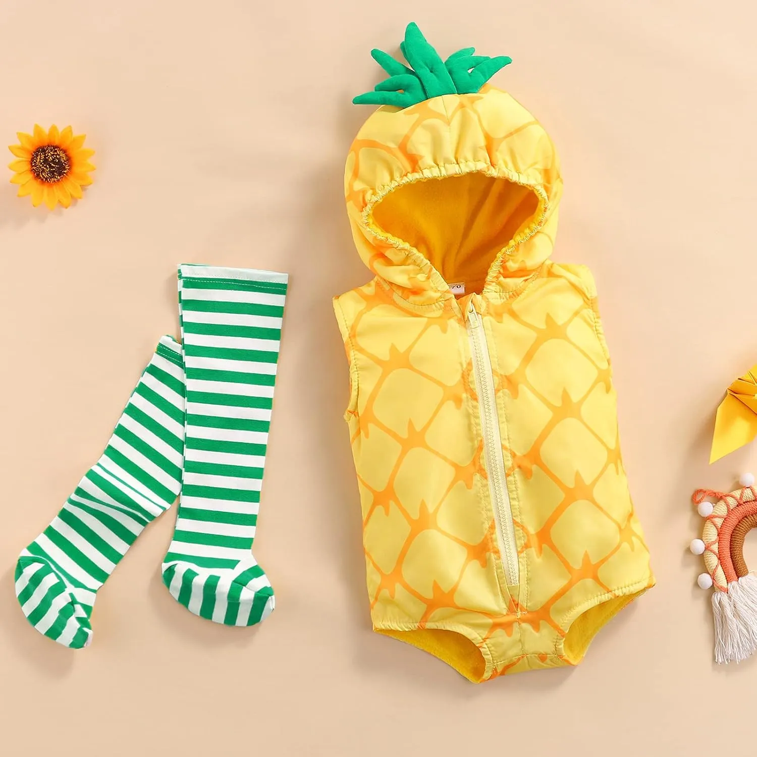 bleak appetite Romper Short Halloween Costume Hoodie Winter Jumpsuit Baby Girls Boys Animal Cosplay Outfit Avocado 