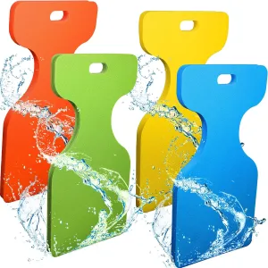 (Blue, Yellow, Green and Orange, 31.5 x 15.7 x 1.3 inch) 4 patent embed Pcs Foam Water Saddle Water Solid Saddle Floats, Foam Swimming Pool Saddle Soft Pool Seat for Swimming Supplies 
